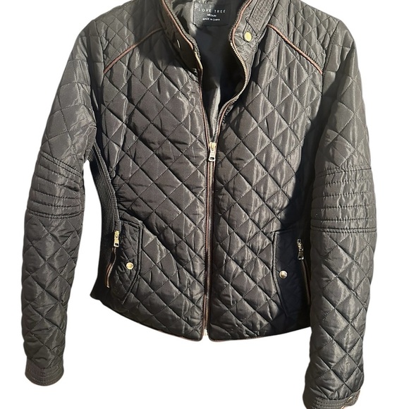 Love Tree Black Quilted Women's Jacket - Medium - Picture 8 of 9